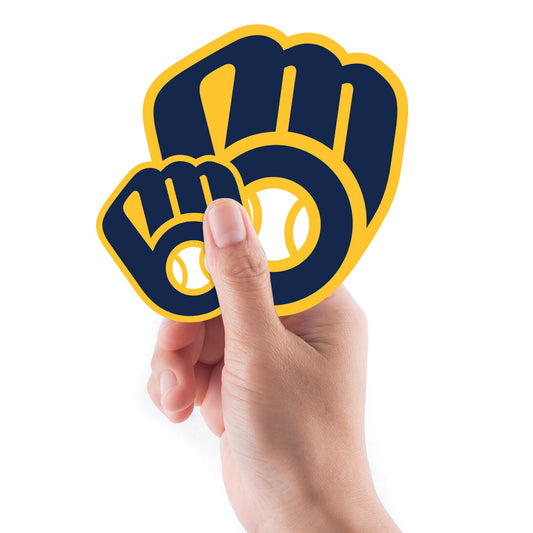 Milwaukee Brewers - 5 Logo Minis (Mixed Sizes) - Official MLB - Reusable Vinyl Decals