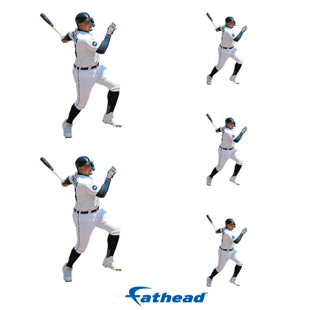Miguel Cabrera - 5 Player Minis (Mixed Sizes) - Official MLB - Detroit Tigers - Reusable Vinyl Decals