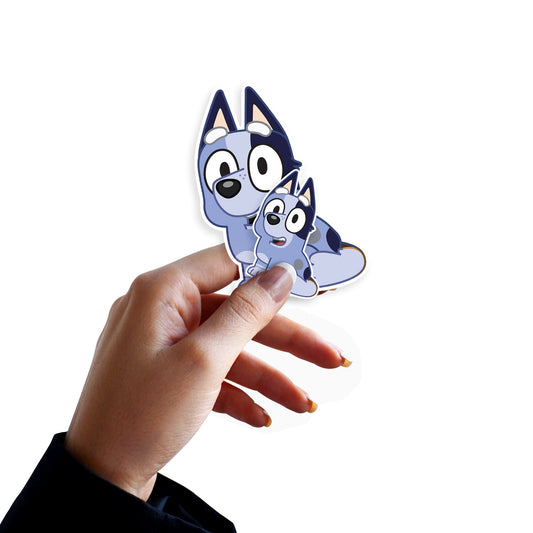 Bluey - 5 Socks Minis (Mixed Sizes) - Official BBC - Reusable Vinyl Decals