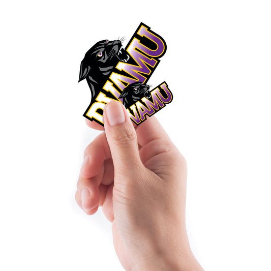Prairie View A&M Panthers - 5 Logo Minis (Mixed Sizes) - Official NCAA - Reusable Vinyl Decals